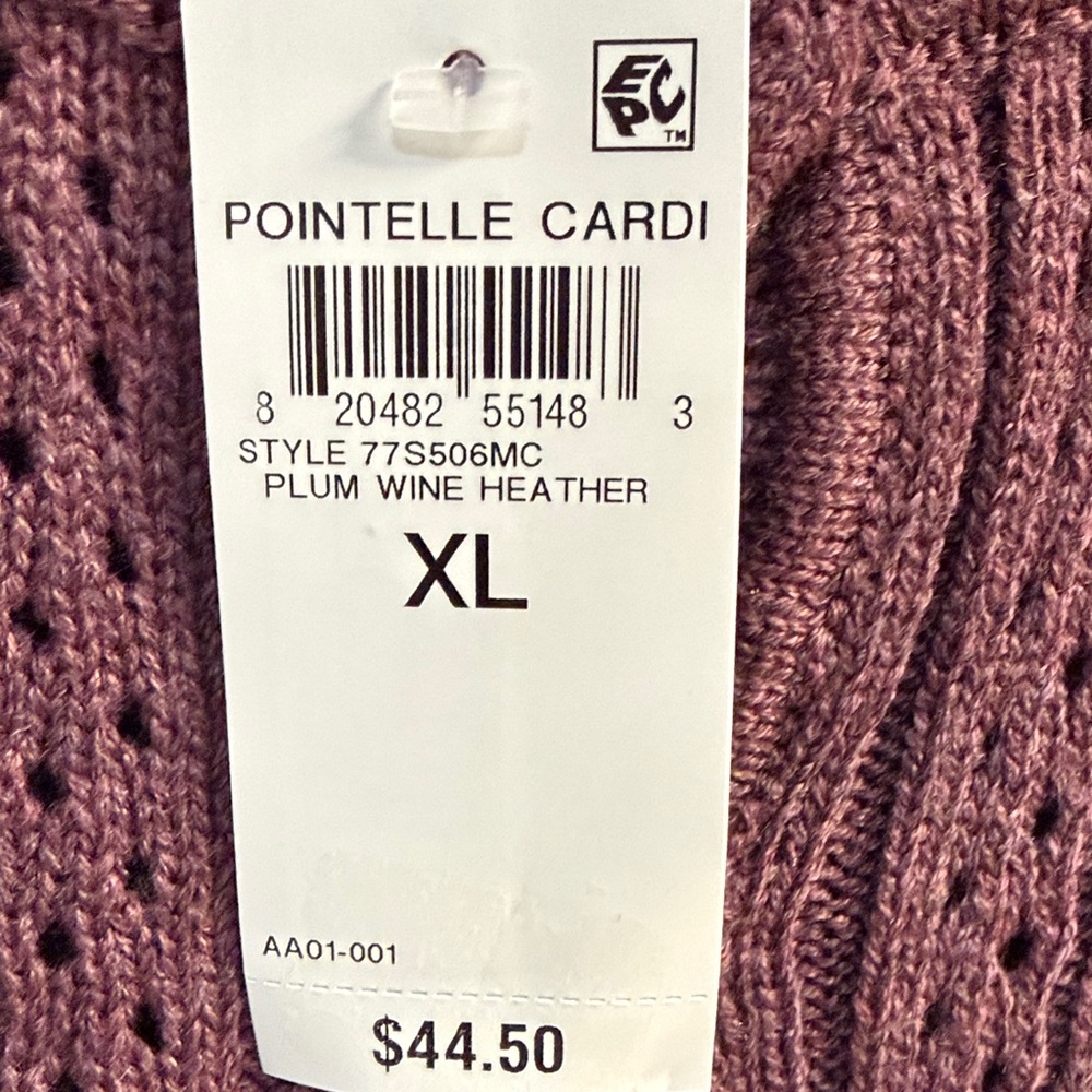 And Now This Women's Plum Cardigan - Picture 6 of 6